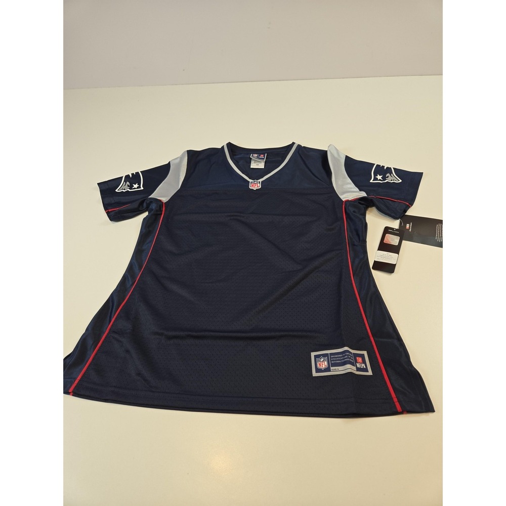 New England Patriots Jersey Womens Medium Navy NFL Football Pro Line
